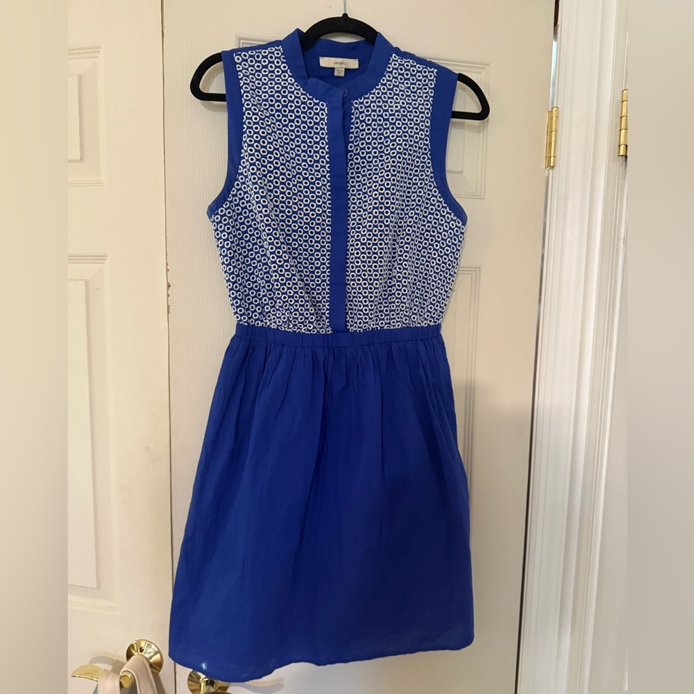 Lark & Ro Blue Sleeveless Dress